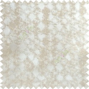 Beige color solid texture finished surface texture gradients geometric dice shapes polyester main curtain